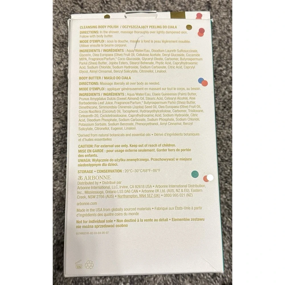 Arbonne Olive Blossom And Eucalyptus Gift Set